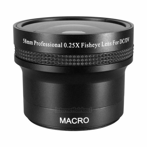 0.25x fisheye attachment