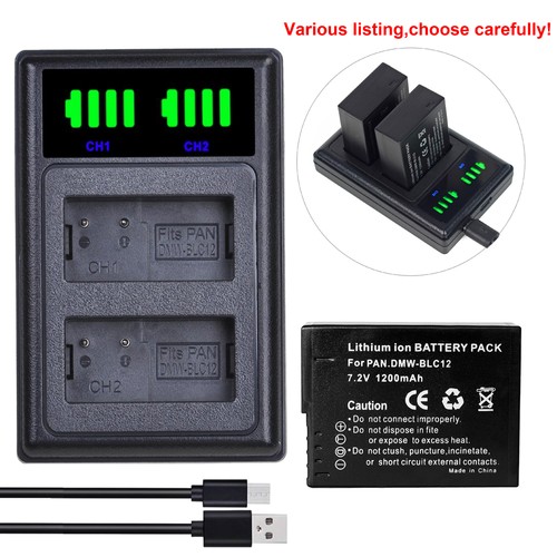 Dmw blc12e battery usb - dmw-blc12e, or